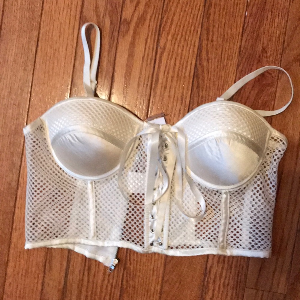 White corset lingerie